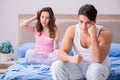 The man husband upset about pregnancy test results