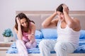 The man husband upset about pregnancy test results