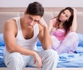 Man husband upset about pregnancy test results