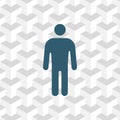 Man icon stock vector illustration flat design