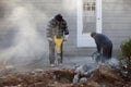 Man with jackhammer Royalty Free Stock Photo