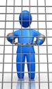 Man in the jail Royalty Free Stock Photo