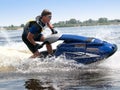 Man on jet ski Royalty Free Stock Photo