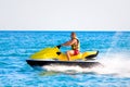 Man on jet ski Royalty Free Stock Photo
