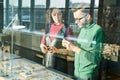 Man in Jewelry Shop Royalty Free Stock Photo