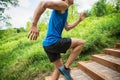 Man Jogging In Park Royalty Free Stock Photo