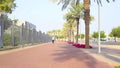 Man jogging in the park in the morning.