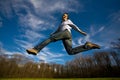 Man jumping Royalty Free Stock Photo