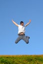 Man jumping Royalty Free Stock Photo