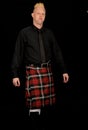 Man in kilt Royalty Free Stock Photo