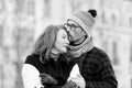 Man in glasses kissing woman. Guy embracing girl and kiss. Urban people love outside dates. Family Royalty Free Stock Photo