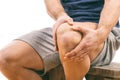 Man with knee pain