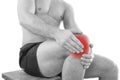 Man with knee pain Royalty Free Stock Photo