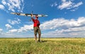 Man Launches into the Sky RC Glider