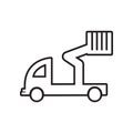 man lift truck icon. Element of Constraction tools for mobile concept and web apps icon. Outline, thin line icon for website Royalty Free Stock Photo