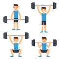 Man lifting barbell Royalty Free Stock Photo