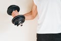 Man lifting weights at the gym Royalty Free Stock Photo