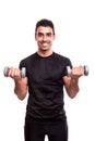 Man lifting weights Royalty Free Stock Photo