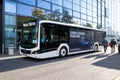 MAN Lion& x27;s City electric bus public transport at the Hannover IAA Transportation Motor Show. Germany - September 20, 2022