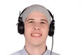 Man listening music. Royalty Free Stock Photo