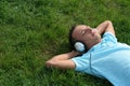 Man listening to music Royalty Free Stock Photo