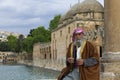 Man in local headdress and clothes, Sanliurfa, Turkey