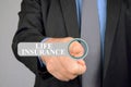 Man logging into a life insurance website