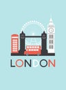 London travel background. Royalty Free Stock Photo