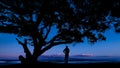 Man looking at the Ocean Royalty Free Stock Photo