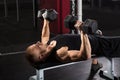 Man Exercising With Dumbbell Royalty Free Stock Photo