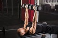 Man Exercising With Dumbbell Royalty Free Stock Photo