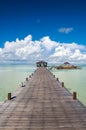 Man-made walkway of Kapalai island