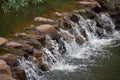 Man made waterfall at the `Old Mill` in Little Rock Arkansas