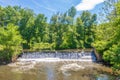 Man-made waterfall in Stony Brook Royalty Free Stock Photo