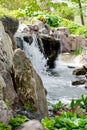 Man made waterfalls in Illinois USA