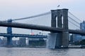 Brooklyn Bridge - Waterfalls - NYC Royalty Free Stock Photo