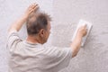 Man makes renovation Royalty Free Stock Photo