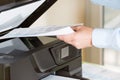 Man making a photocopy Royalty Free Stock Photo