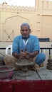 Man making a pot