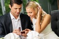 Man making propose to his girlfriend Royalty Free Stock Photo