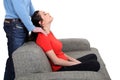 Man massaging woman Royalty Free Stock Photo
