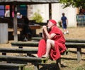 Man in Medieval Costume Renaissance Festival