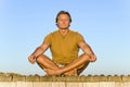Man meditating. Royalty Free Stock Photo