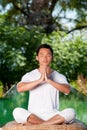 Man Meditating Royalty Free Stock Photo