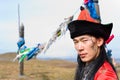 Man in Mongolian costume Royalty Free Stock Photo