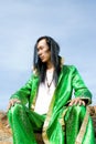 Man in Mongolian costume Royalty Free Stock Photo
