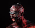 Man in monster makeup Royalty Free Stock Photo