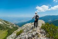 Man on Mountain Pirin Royalty Free Stock Photo