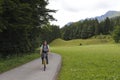 Man with moutainbike Royalty Free Stock Photo