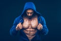 Man with muscular torso. Strong Athletic Men Royalty Free Stock Photo